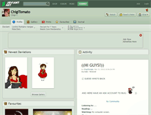 Tablet Screenshot of chigitomato.deviantart.com