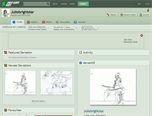 Tablet Screenshot of juliebrightstar.deviantart.com