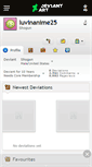 Mobile Screenshot of luvinanime25.deviantart.com