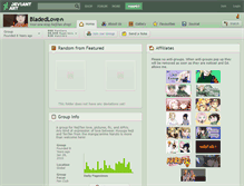 Tablet Screenshot of bladedlove.deviantart.com