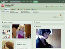 Tablet Screenshot of kittychan1209.deviantart.com