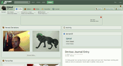 Desktop Screenshot of djwolf.deviantart.com