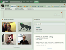 Tablet Screenshot of djwolf.deviantart.com