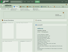 Tablet Screenshot of mlthorne.deviantart.com