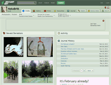 Tablet Screenshot of nekobritt.deviantart.com