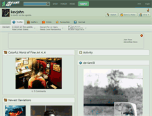 Tablet Screenshot of kevjohn.deviantart.com