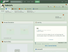 Tablet Screenshot of fatbellyplz.deviantart.com