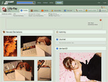 Tablet Screenshot of lilly-fay.deviantart.com
