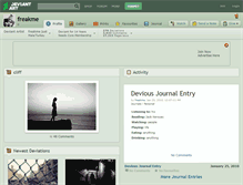 Tablet Screenshot of freakme.deviantart.com