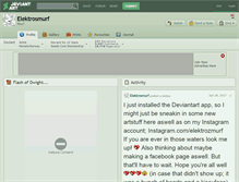 Tablet Screenshot of elektrosmurf.deviantart.com