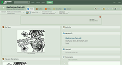 Desktop Screenshot of mashunya-chan-plz.deviantart.com