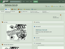 Tablet Screenshot of mashunya-chan-plz.deviantart.com