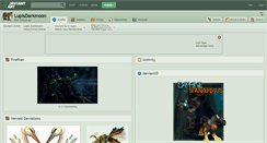 Desktop Screenshot of lupisdarkmoon.deviantart.com