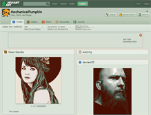 Tablet Screenshot of mechanicalpumpkin.deviantart.com