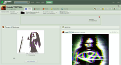 Desktop Screenshot of invadertripp666.deviantart.com