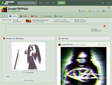 Tablet Screenshot of invadertripp666.deviantart.com