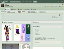 Tablet Screenshot of natara.deviantart.com