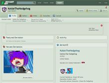 Tablet Screenshot of kelsiethehedgehog.deviantart.com