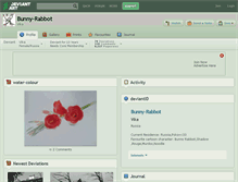 Tablet Screenshot of bunny-rabbot.deviantart.com