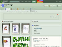 Tablet Screenshot of happytreegirl.deviantart.com