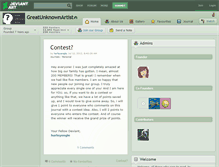 Tablet Screenshot of greatunknownartist.deviantart.com