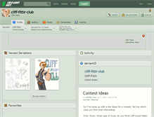 Tablet Screenshot of cliff-fittir-club.deviantart.com