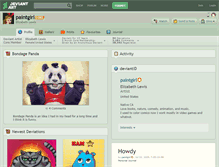 Tablet Screenshot of paintgirl.deviantart.com