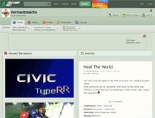 Tablet Screenshot of hermantotaicho.deviantart.com