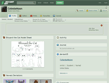 Tablet Screenshot of celestemoon.deviantart.com