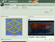 Tablet Screenshot of herbevore.deviantart.com