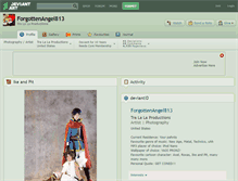 Tablet Screenshot of forgottenangel813.deviantart.com