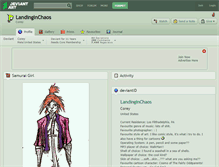 Tablet Screenshot of landinginchaos.deviantart.com