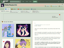 Tablet Screenshot of pinkie-ponyluv232.deviantart.com