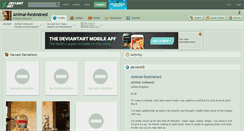 Desktop Screenshot of animal-restrained.deviantart.com