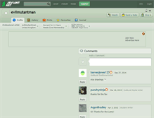 Tablet Screenshot of evilmutantman.deviantart.com