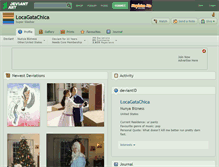 Tablet Screenshot of locagatachica.deviantart.com