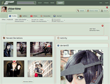 Tablet Screenshot of chloe-hime.deviantart.com
