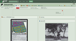 Desktop Screenshot of destroyer9283.deviantart.com