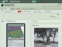 Tablet Screenshot of destroyer9283.deviantart.com