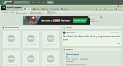 Desktop Screenshot of nylonicleopard.deviantart.com