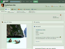 Tablet Screenshot of mysterious-miss.deviantart.com
