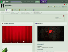 Tablet Screenshot of milomax27.deviantart.com
