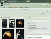 Tablet Screenshot of darkviantart.deviantart.com