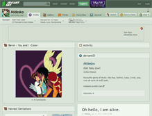 Tablet Screenshot of midesko.deviantart.com