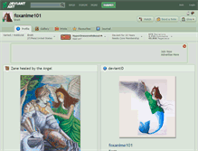 Tablet Screenshot of foxanime101.deviantart.com