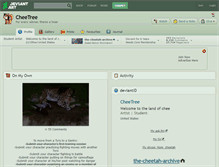 Tablet Screenshot of cheetree.deviantart.com