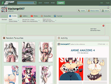 Tablet Screenshot of blackangel007.deviantart.com
