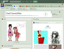 Tablet Screenshot of 123chachy.deviantart.com