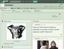 Tablet Screenshot of kidarakakash.deviantart.com