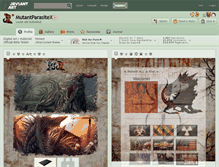 Tablet Screenshot of mutantparasitex.deviantart.com